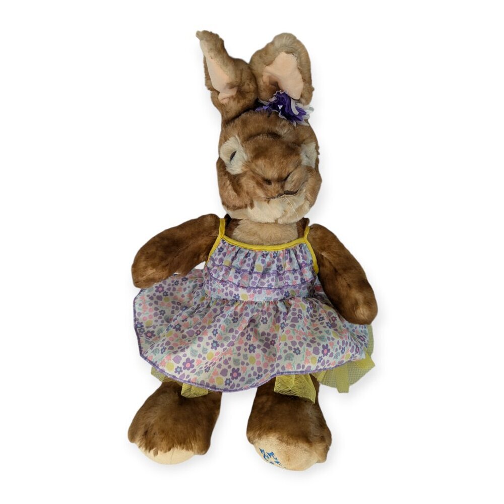 Build-A-Bear BAB Peter Rabbit Movie Bunny Plush w/Spring Dress & Bow Retired